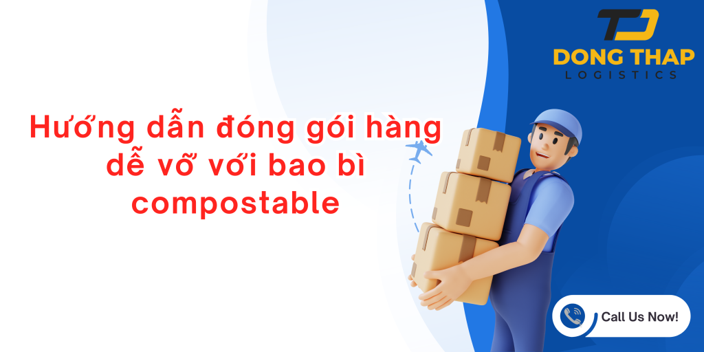 Hướng dẫn đóng gói hàng dễ vỡ với bao bì compostable