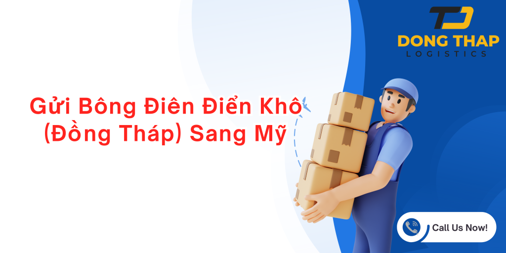 Gửi Bông Điên Điển Khô (Đồng Tháp) Sang Mỹ