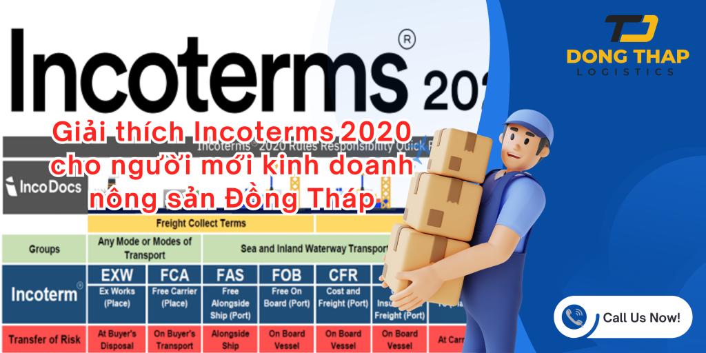 Giải thích Incoterms 2020 cho người mới kinh doanh nông sản Đồng Tháp