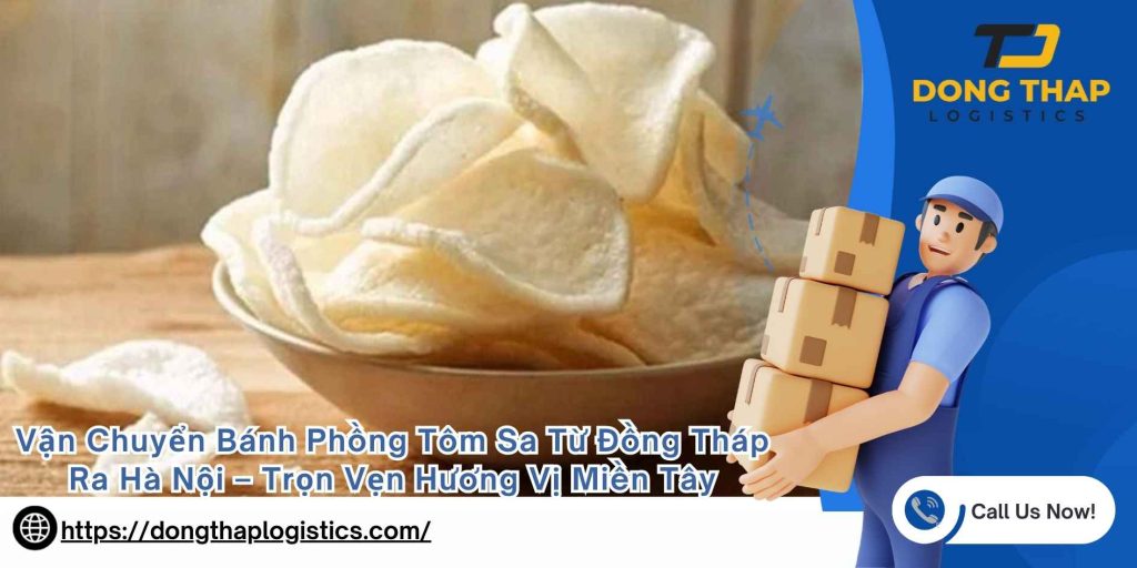 Vận Chuyển Bánh Phồng Tôm Sa Từ Đồng Tháp Ra Hà Nội – Trọn Vẹn Hương Vị Miền Tây
