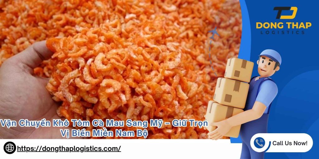 Vận Chuyển Khô Tôm Cà Mau Sang Mỹ – Giữ Trọn Vị Biển Miền Nam Bộ