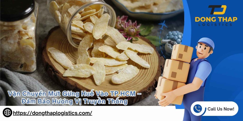 Vận Chuyển Mứt Gừng Huế Vào TP.HCM – Đảm Bảo Hương Vị Truyền Thống