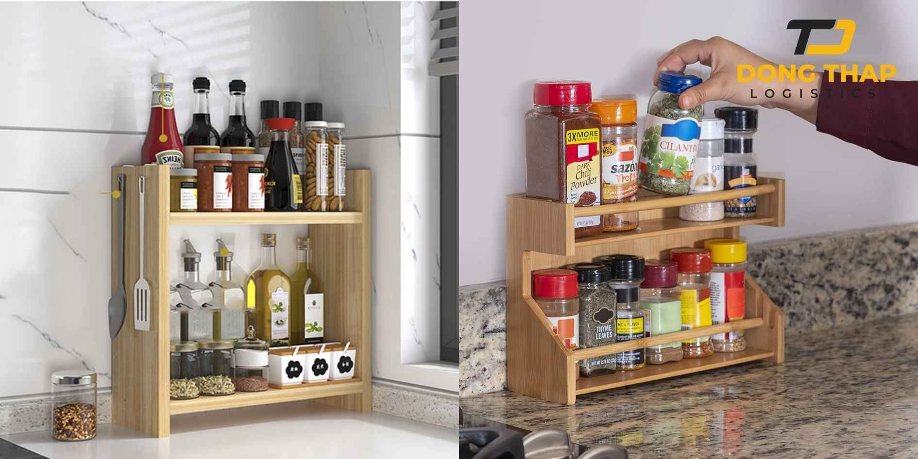 Vận Chuyển Kệ Gia Vị Tre Sang Nhật Bản – Giữ Nguyên Hình Dáng Và Màu Sắc